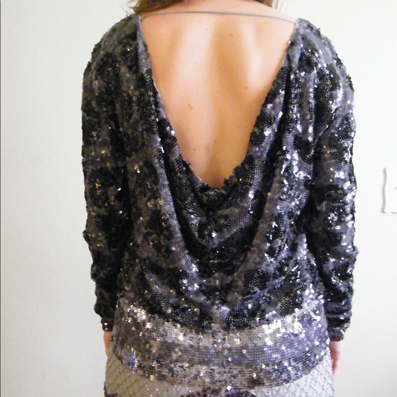 BCBG MaxAzria Sequin Shift Dress (New Years Eve) - Picture 4 of 8